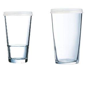 Becher aus gehärtetem Glas