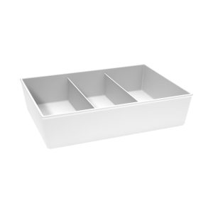 Bowl 3-compartment rectangular